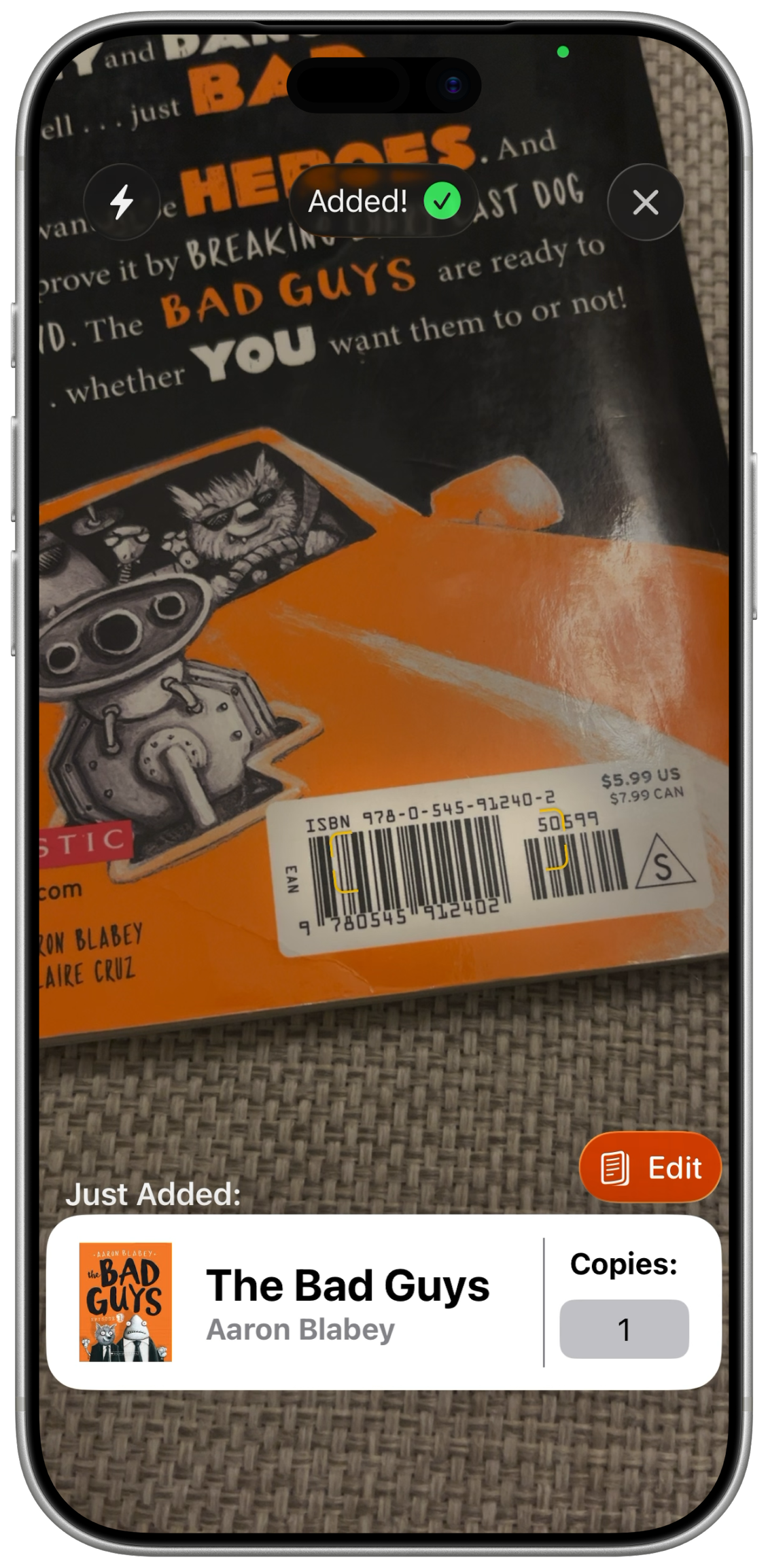 iPhone app screenshot